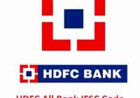 HDFC All Bank IFSC Codes