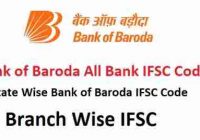 Bank of Baroda All Bank IFSC Codes