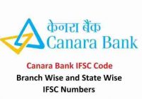 Canara Bank IFSC Codes