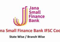 Jana Small Finance Bank IFSC Codes
